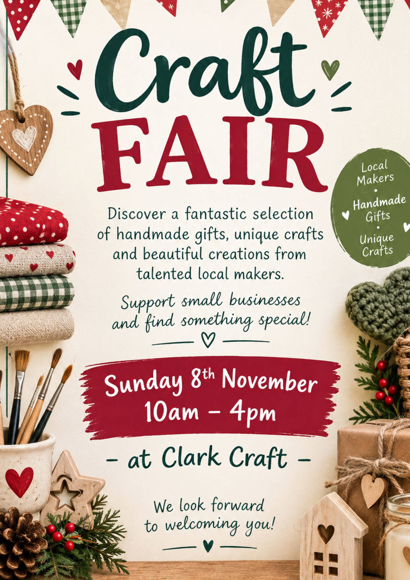 Clark Craft, Craft Fair 8th November 2026