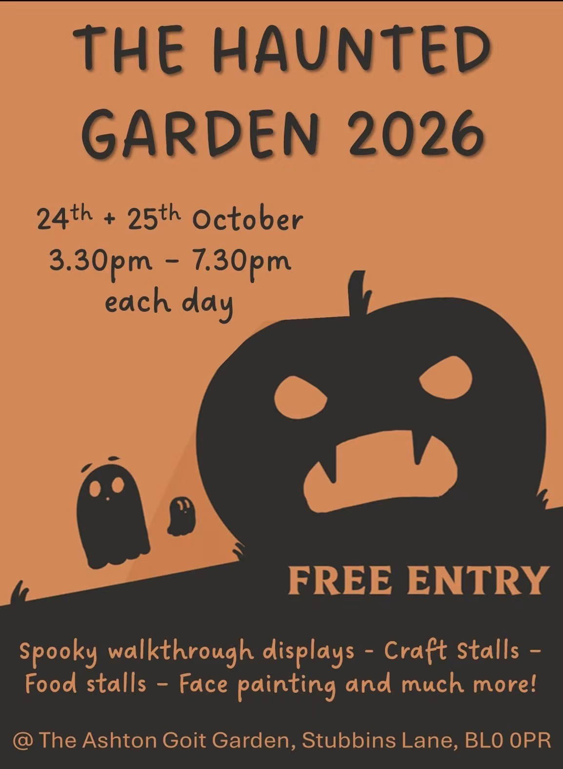 Haunted Garden 2026 24th/25th October